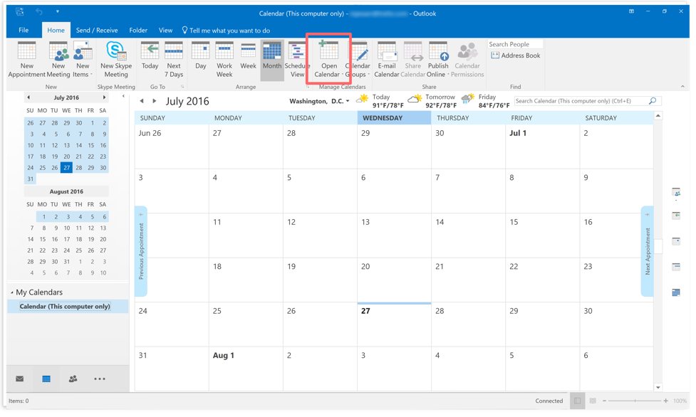 add ical to outlook for mac